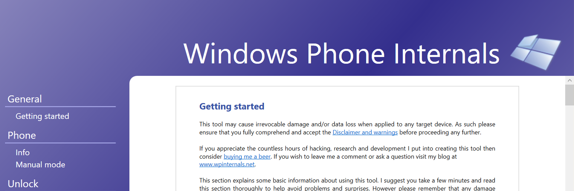 WPInternals application logo